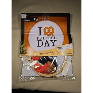 The Office Cross Stitch Kit - I LOVE PRETZEL DAY - NEW